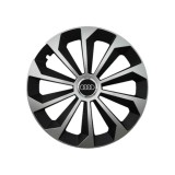 Set 4 Capace Roti 16 inchi (R16) Fame Gri-Negru, Compatibile Cu Audi
