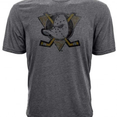 Anaheim Ducks tricou de bărbați grey Retro Tee - S