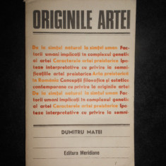Dumitru Matei - Originile artei (1981)