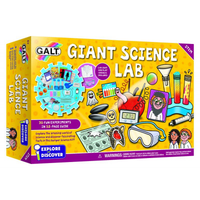 Set de joaca experimente Giant Science Lab Galt, 25 x 39 x 8 cm, 30 experimente, 6 ani+ foto