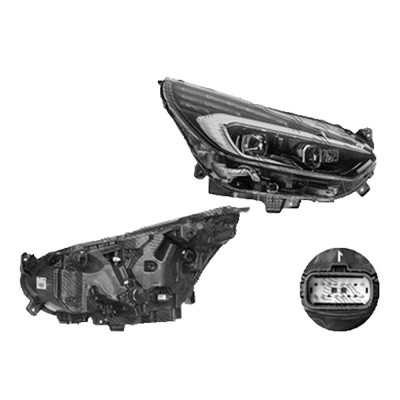 Far Ford S-Max, 10.20, partea Dreapta, cu sistem iluminat in curba; LED; electric; negru; cu unitate control lumina viraje; cu unitate control LED, foto