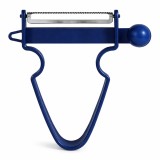 Cumpara ieftin Curatator legume si fructe pentru decojire precisa, lama inox zimtata 50 mm, design ergonomic , albastru