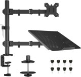 Cumpara ieftin Suport Pentru Monitor Si Laptop, Vesa 75 X 75 - 100 X 100 Mm, Monitor De 13&quot;-27&quot; Inch Ajustare Manuala, Brat Pentru Monitor, Negru - CN