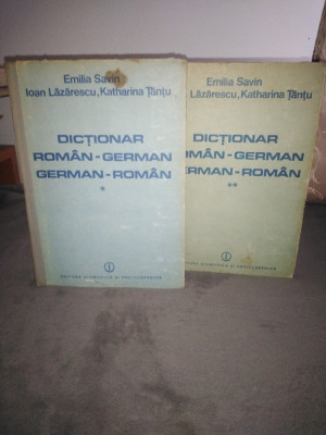 Dictionar roman - german / german - roman / 2 volume / Emilia Savin foto