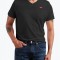 Tricou cu decolteu in v negru, S