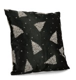 Perna Craciun textil verde argintiu 45x45 cm