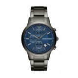 Emporio Armani AR11215, Renato Ceas Bărbați 43mm Cronograf Baterie cu Brățară Din Metal Gri