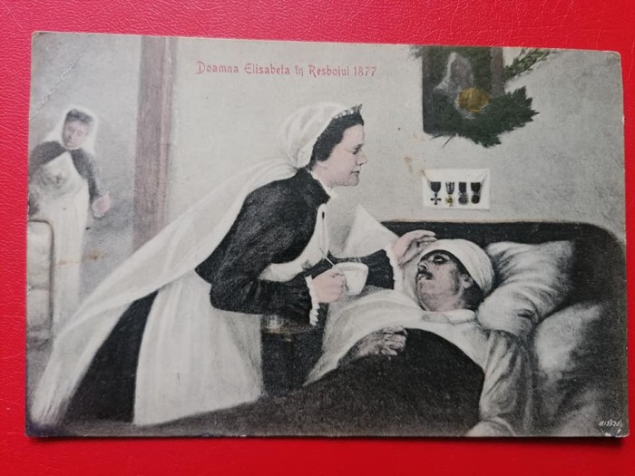 Regina Elisabeta infirmiera in razboiul 1877