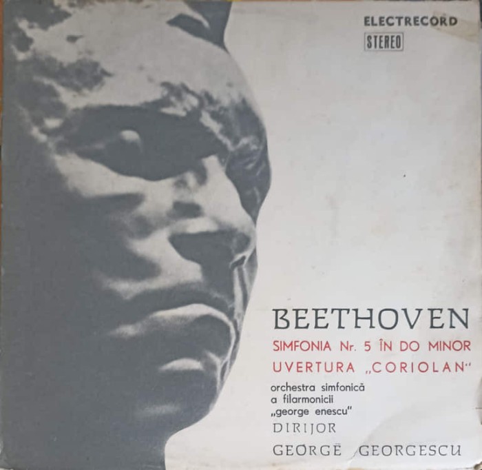 Disc vinil, LP. SIMFONIA NR.5 IN DO MINOR OP.67. UVERTURA CORIOLAN-LUDWIG VAN BEETHOVEN