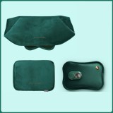 Perna Electrica TrendiShop&reg; cu Apa Calda, Dureri Menstruale sau de Spate, Centura, Incarcator, Verde, Catifea, Supapa presiune, 27x18x60cm, 400w, Intr