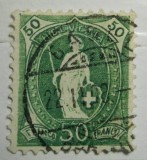 Switzerland 1899/1904 Helvetia, 50C, Mi.69D, used AM.119, Stampilat