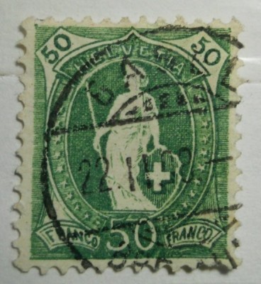 Switzerland 1899/1904 Helvetia, 50C, Mi.69D, used AM.119 foto