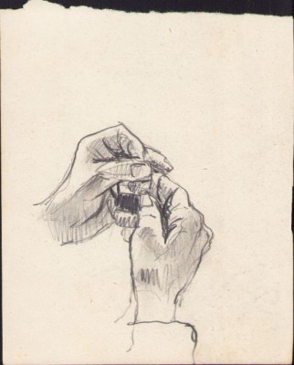 A1617 Schiță de Dimitrie &amp;bdquo;Puiu&amp;rdquo; Eitel, nesemnată foto