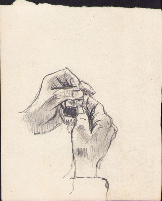 A1617 Schiță de Dimitrie &bdquo;Puiu&rdquo; Eitel, nesemnată