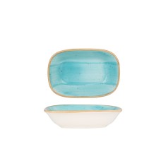 Bonna Placa de service - Aqua - Por&Aring;&pound;elan - 12x8.5 cm - set de 2