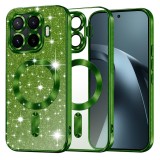 Husa Asteroid GSM Luxury Glitter MagSafe pentru Xiaomi 17T Pro, Verde Intens