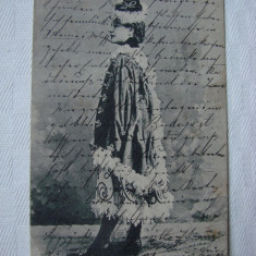 Carte postala circulata in 1902 intre Orsova si Budapesta