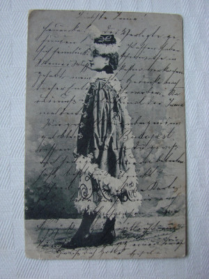 Carte postala circulata in 1902 intre Orsova si Budapesta foto