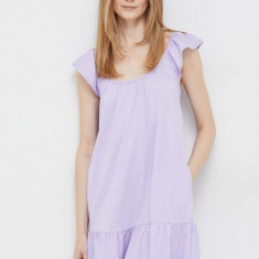 GAP rochie culoarea violet, mini, drept