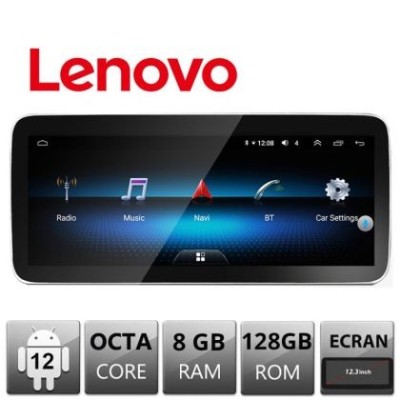 Navigatie Mercedes CLA GLA A G NTG 5 intre anii 2015-2018 Lenovo Brillante ecran de 12.3&amp;quot; 4G 8+128 1920x720 LED 360 Android GPS CarStore Technology foto