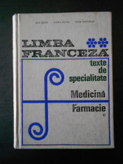 ADA HECHT - LIMBA FRANCEZA TEXTE DE SPECIALITATE. MEDICINA SI FARMACIE volumul 2 foto