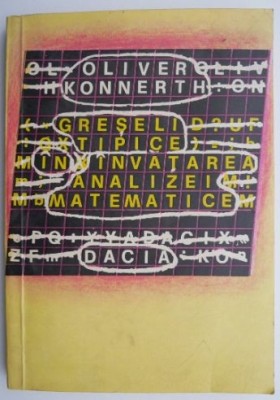 Greseli tipice in invatarea analizei matematice &amp;ndash; Oliver Konnerth foto