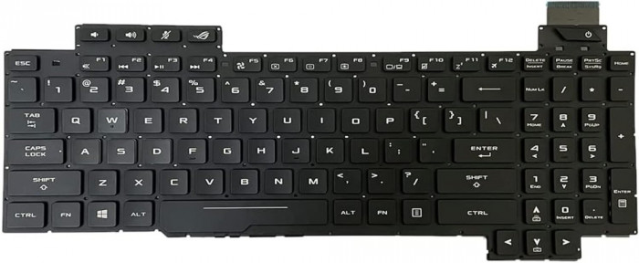 Tastatura Laptop, Asus, ROG Strix GL503GE, GL503VM, GL503VD, iluminata, layout US