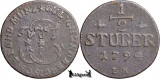 1794 PR, &frac12; St&uuml;ber - Carl Theodor - Ducatul de J&uuml;lich-Berg, Europa