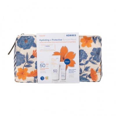 Cremă de față cu protecție solară și hidratare cu iaurt Korres Ritual Suncare SPF50 50 ml și cadou foto