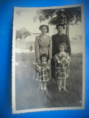 HOPCT 403 J DOUA MAME CU DOUA SCOLARITE -FOTOGRAFIE VECHE TIP CP foto