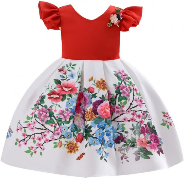 Pentru Cosplay Rochie florală pentru fete și adulți tineri Moda flori talie copi