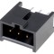 Soclu Dreptunghiular Tată C-Grid III 2,54mm 3 PIN THT Aurit
