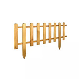 Gard de gradina decorativ, din lemn distantat, natur, 104x30 cm, Artool