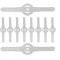 Set lame pentru trimmer, 10 elemente, Red Technic RTPKA0104-OS