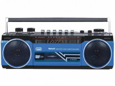 Radiocasetofon portabil RR 501 BT FM, Bluetooth, MP3, USB, albastru Trevi foto