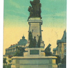 5124 - BUCURESTI, Statue Ion Bratianu, Romania - old postcard - used - 1913