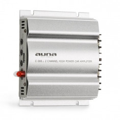 Auna C300.2, amplificator cu 2 canale, amplificator de ma?ina, 800W PMPO, 200W RMS, argintiu foto