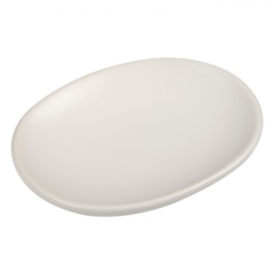 Savonieră Ceramică, Ovală, Culoare Ecru, Dimensiuni 12.5x9.5x2cm foto