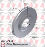 ZIMMERMANN Disc frana 430.1478.00 Respiratie interna