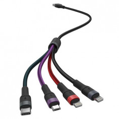 CABLU 4IN1 TIP C - MICROUSB - USB - LIGHTNING 1.2M