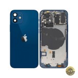Capac Baterie Apple iPhone 12 Cu Carcasa Mijloc Albastru Swap