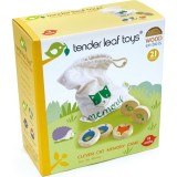 Joc de memorie al pisicii inteligente, din lemn premium - Clever Cat Memory - 21 piese - Tender Leaf Toys