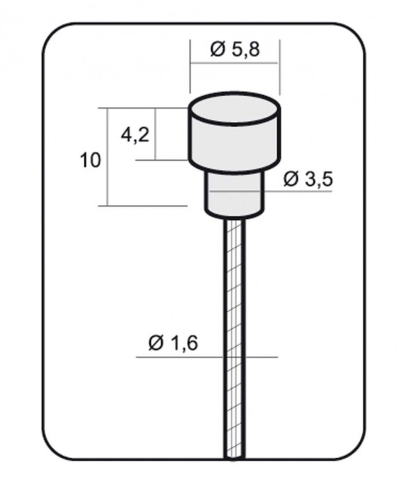 Cablu Frana Alligator Cursiera L-1700mm &Atilde;&tilde;1,6 Inox Inoxidabil Cod:463510070RM