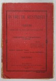 IN ORE DE RESTRISTI , VERSURI URMATE DE MAI MULTE CUGETARI de CONSTANTIN ST. THOMULESCU , 1908 , DEDICATIE *