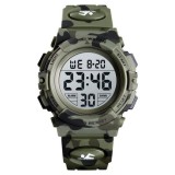 Ceas copii, Pentru baieti, Skmei, Sport, Alarma, Cronometru, Digital, Camuflaj, Army Green