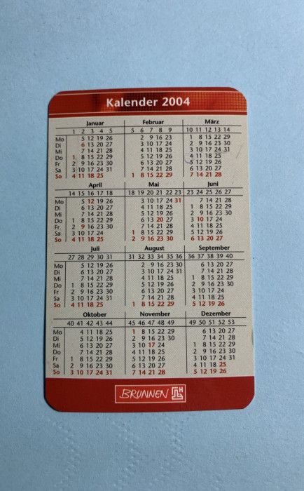 Calendar 2004 Germania