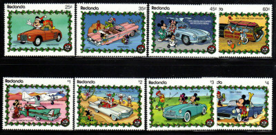 1989 - REDONDA - WALT DISNEY- CARS serie+ 2 colite foto