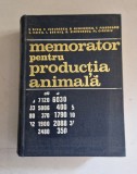 Memorator pentru producția animală - I. Dinu, V. Jurubescu