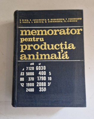 Memorator pentru producția animală - I. Dinu, V. Jurubescu foto