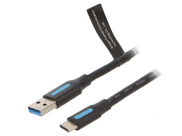 Cablu USB 3.0 A la C 1m negru PVC